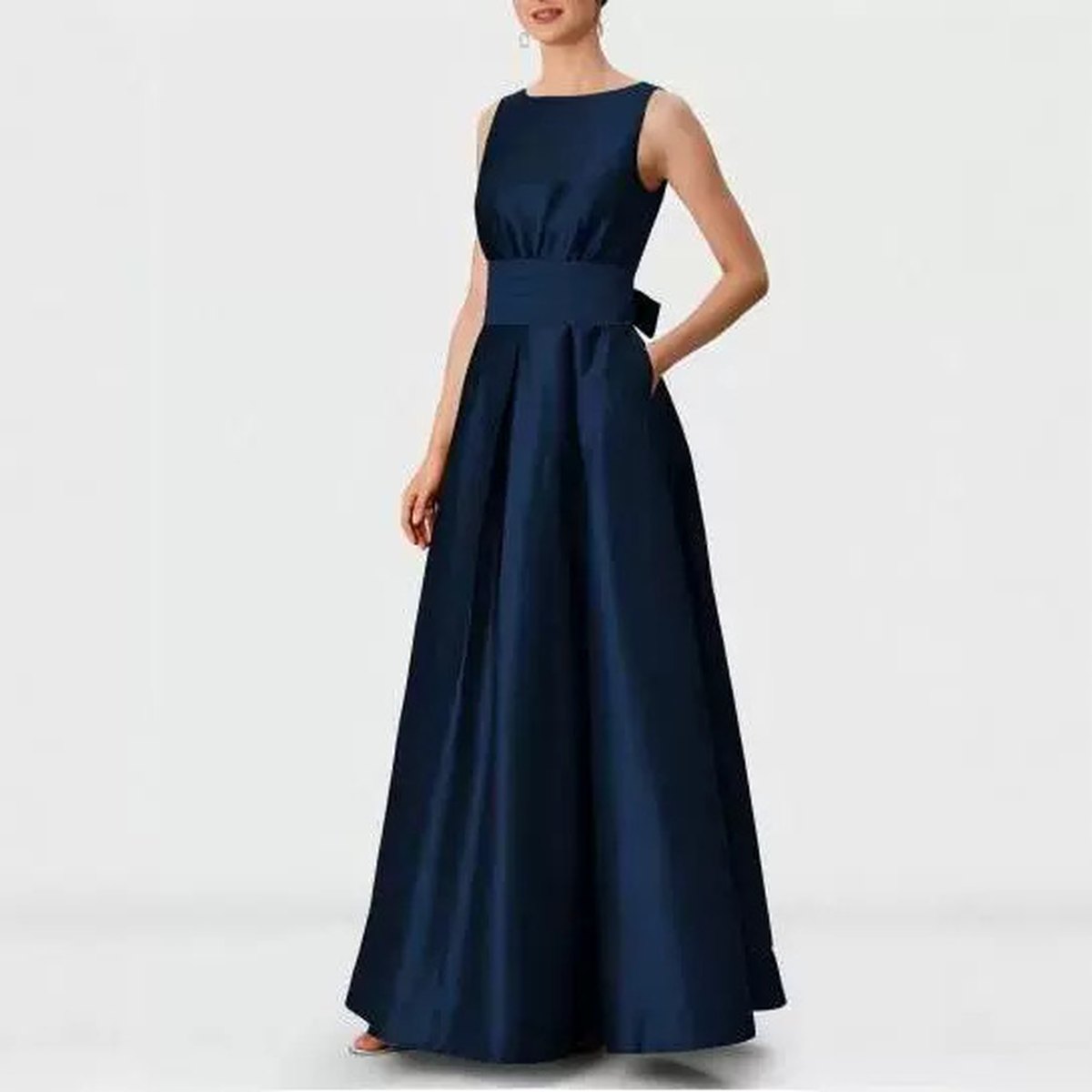 Women's Graceful Satin Banquet Evening Dress
