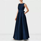 Women's Graceful Satin Banquet Evening Dress