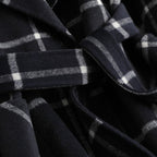 Women's Grid Coat Mid-length Woolen