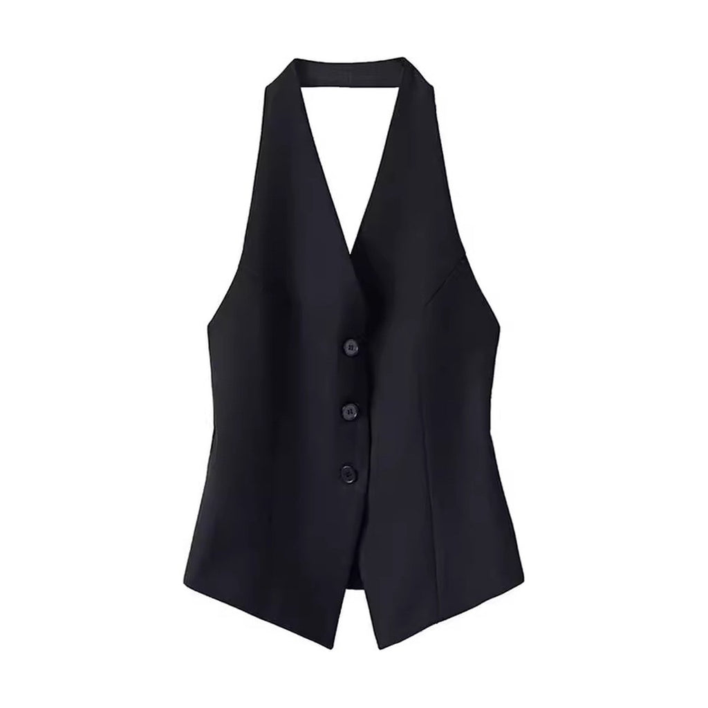 Women's Halter Suit Vest Sleeveless