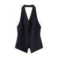Women's Halter Suit Vest Sleeveless
