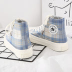 Women's High-top Canvas Shoes Original White Student Retro