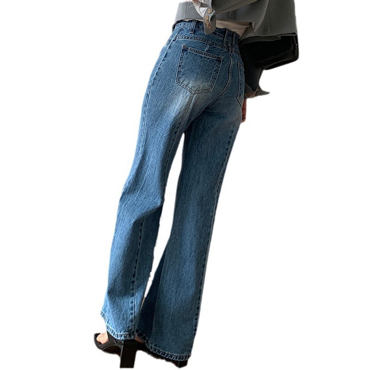 Women's High-Waist Retro Jeans