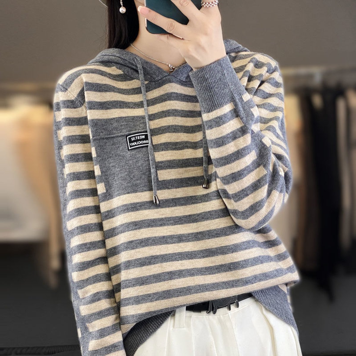 Women's Hooded Wool Base Shirt