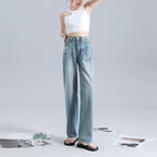 Women's Irregular Straight Jeans