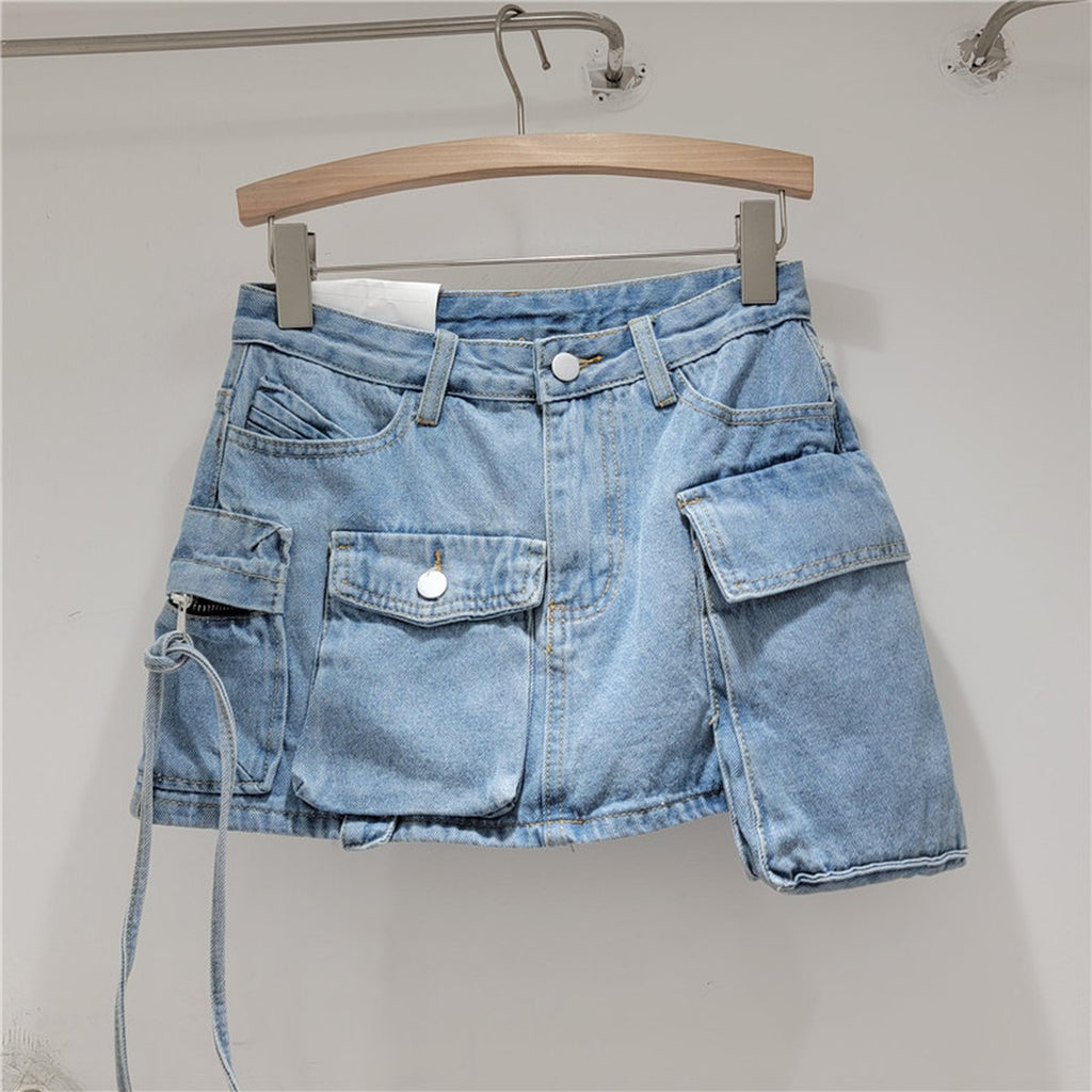 Women's Irregular Workwear Denim Skirt