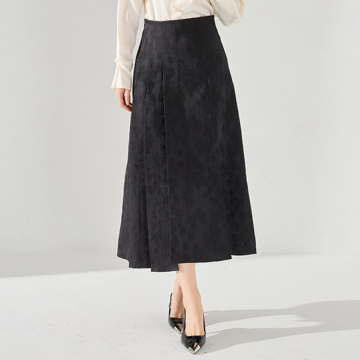 Women's Jacquard Improved Horse-face Skirt