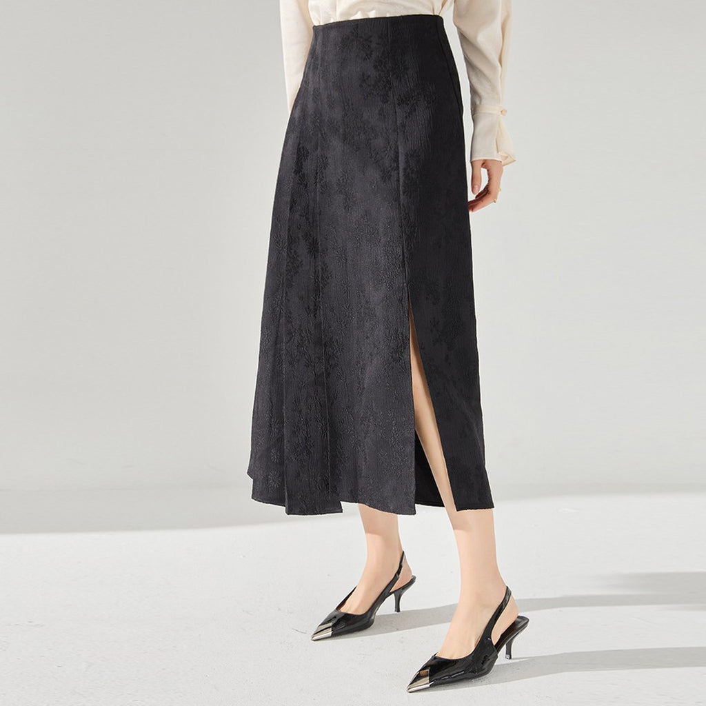 Women's Jacquard Improved Horse-face Skirt