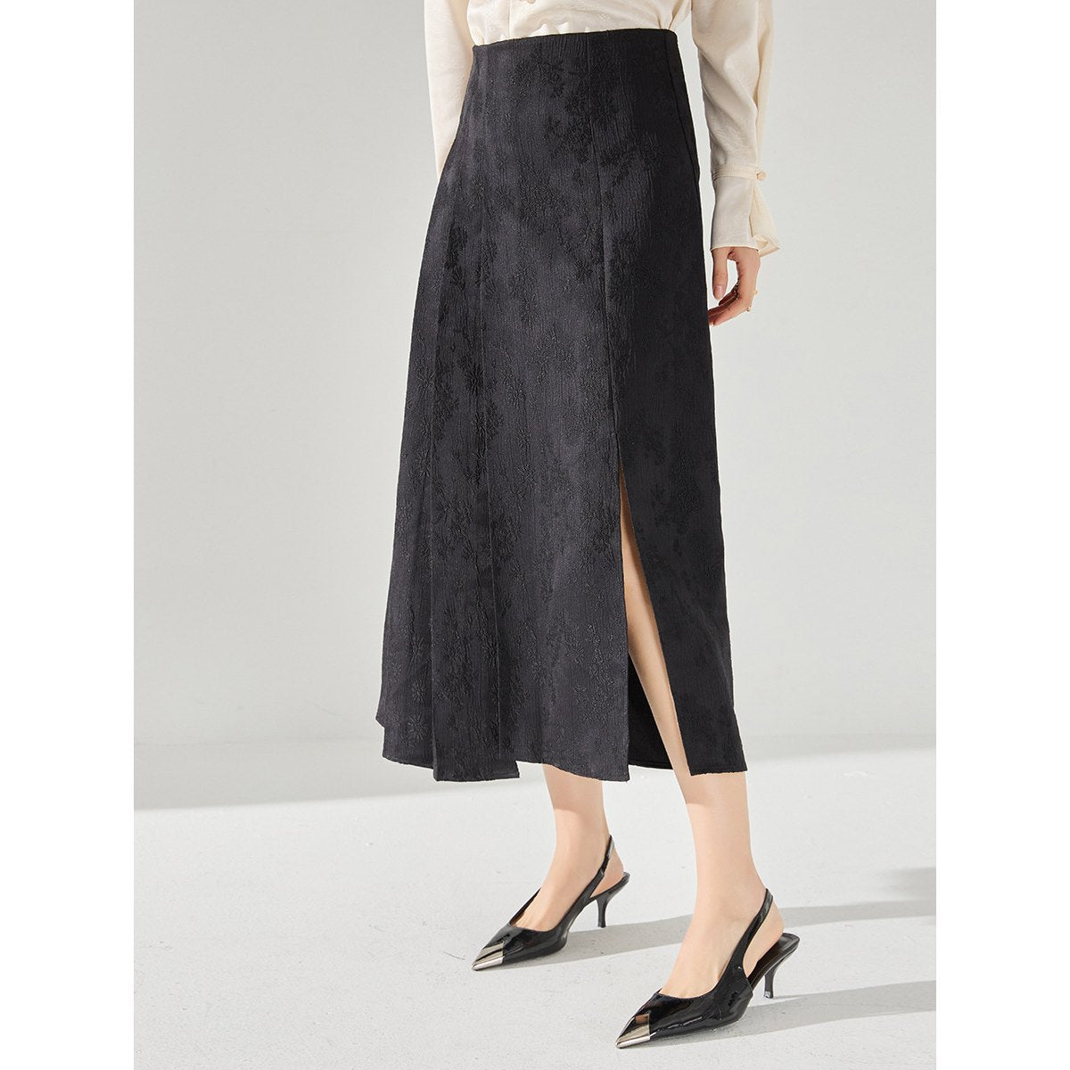 Women's Jacquard Improved Horse-face Skirt