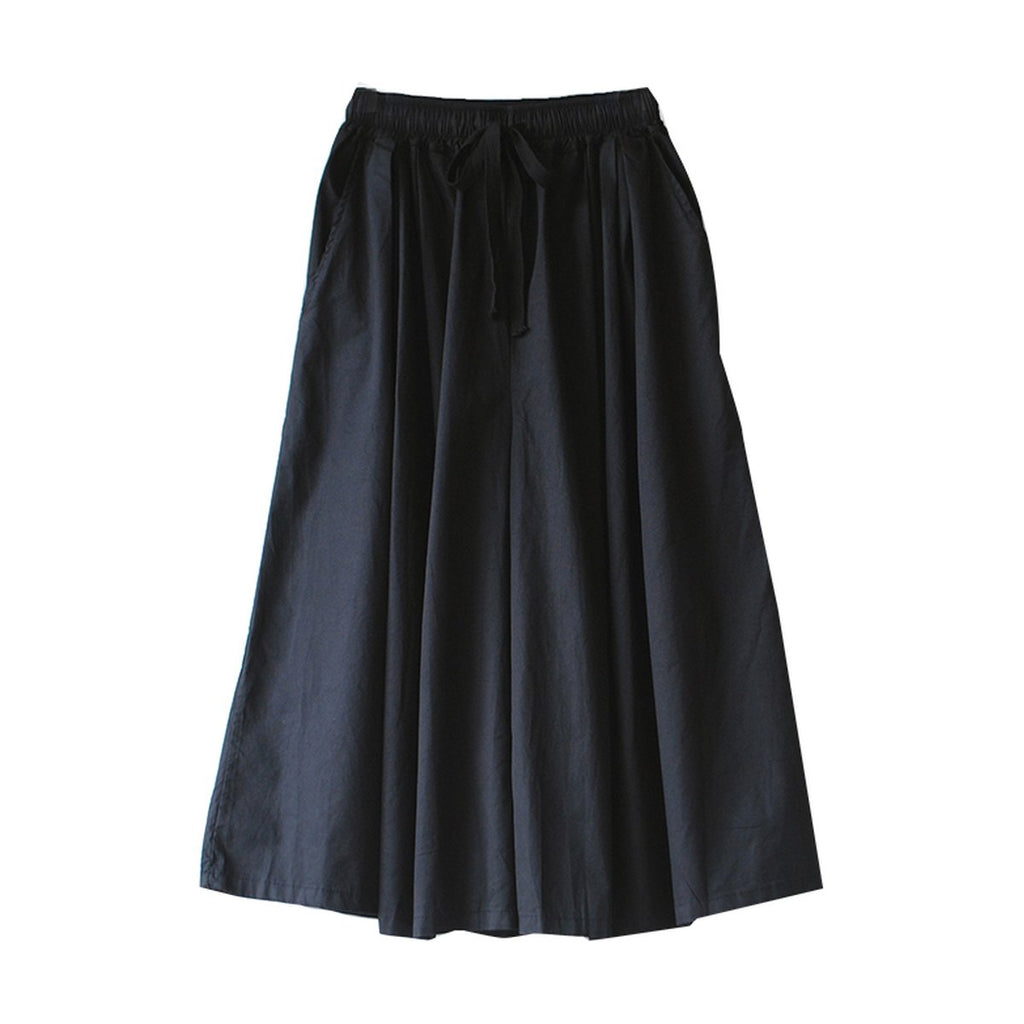Women's Japanese Overalls Black Wide-leg Pants