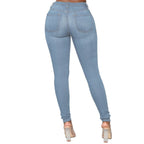 Women's Jeans European Skinny Pencil Pants XL