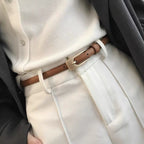 Women's Jeans Strap Retro Thin