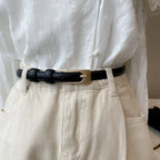 Women's Jeans Strap Retro Thin