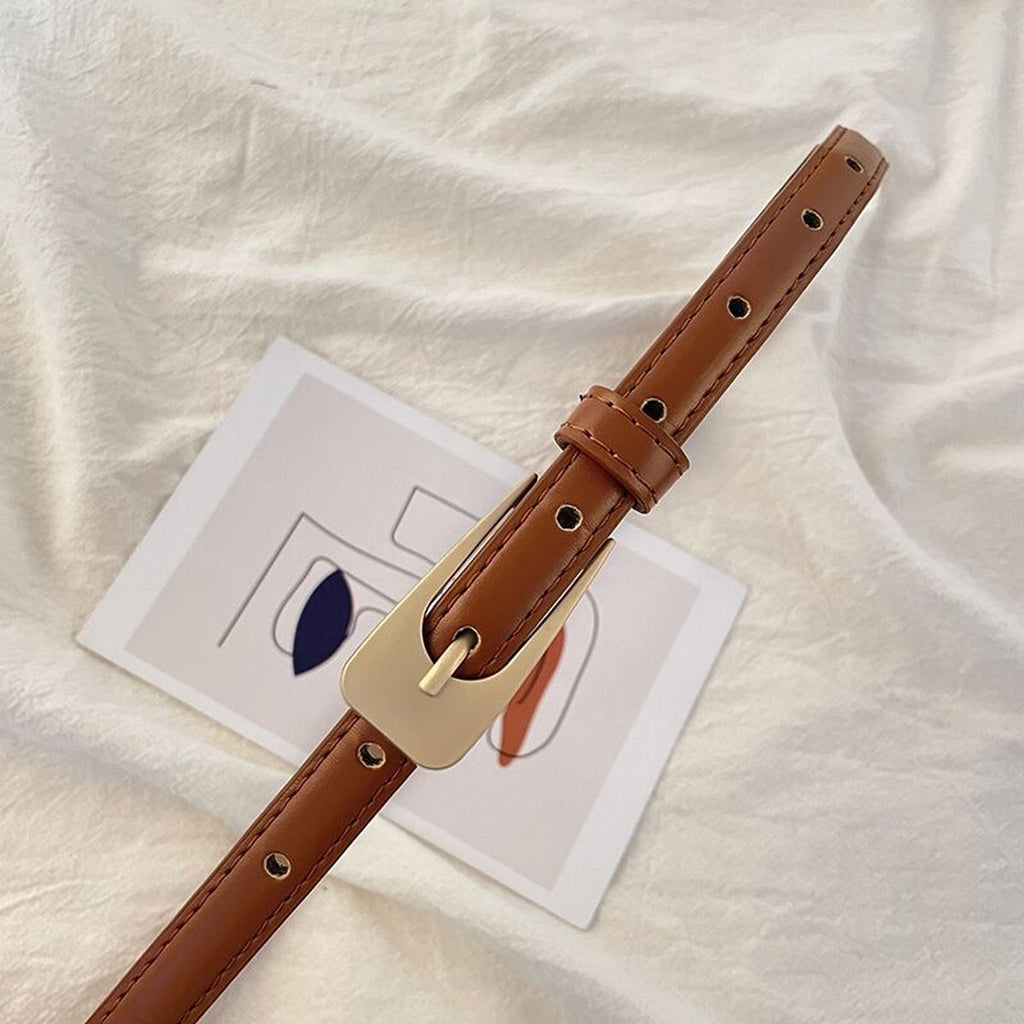 Women's Jeans Strap Retro Thin