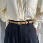 Women's Jeans Strap Retro Thin