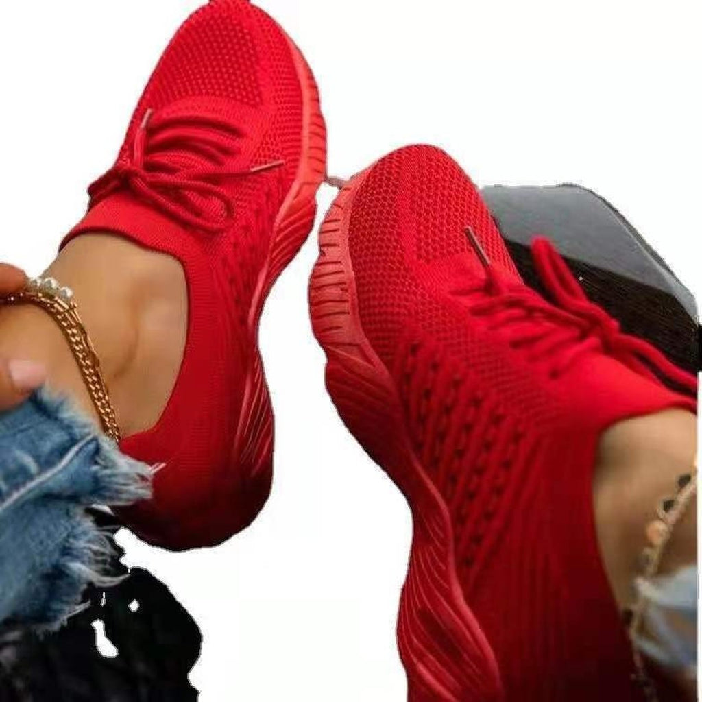 Women's Knit Platform Sneakers
