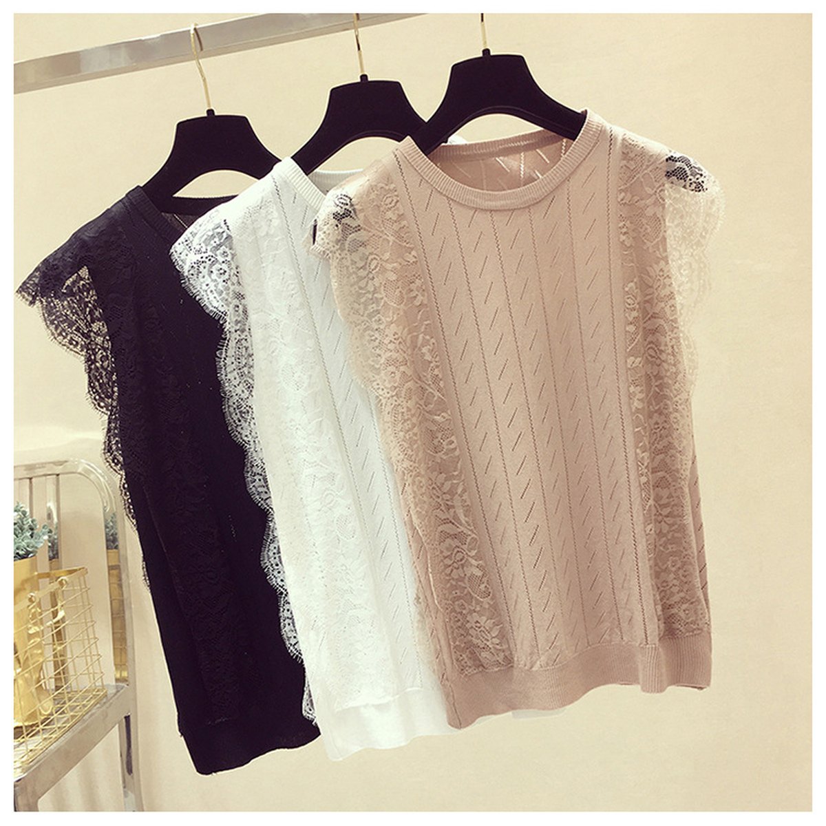Women's Lace Knitted Vest