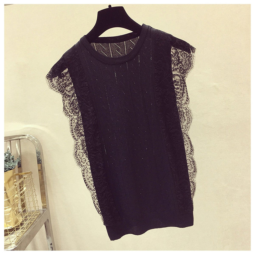 Women's Lace Knitted Vest
