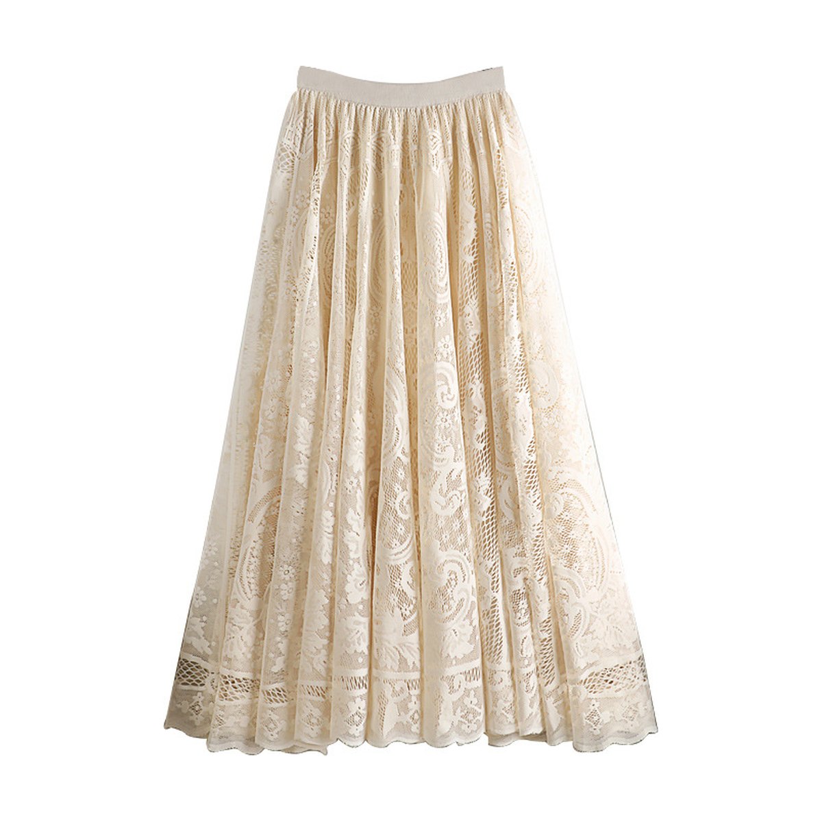 Women's Lace Midi Skirt