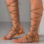 Women's Lace-Up Flat Sandals