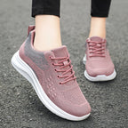 Women's Lace-up Sneakers Light Breathable Flats Shoes
