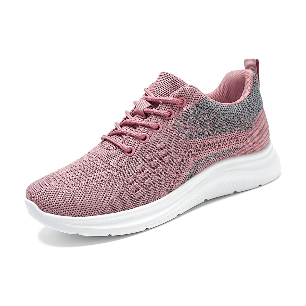 Women's Lace-up Sneakers Light Breathable Flats Shoes