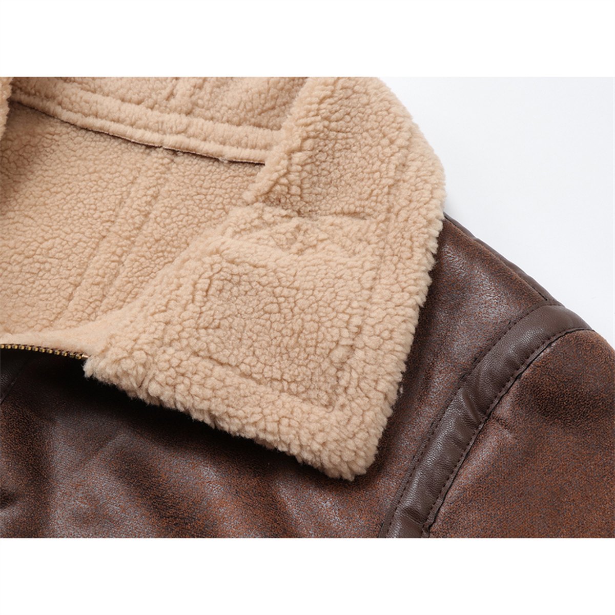 Women's Lamb Fur Collar Jacket