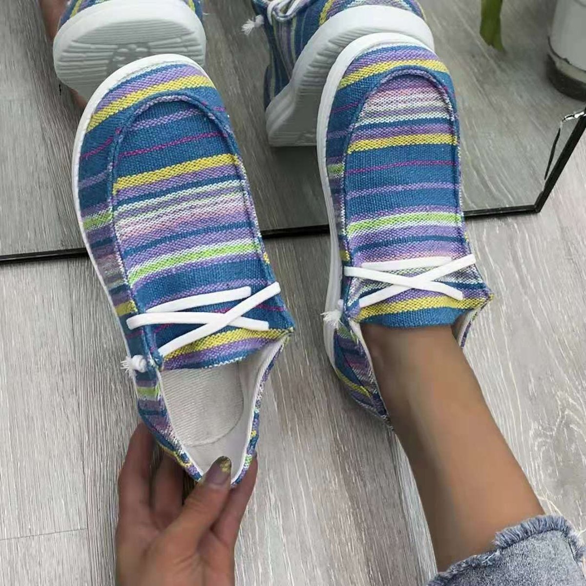 Women's Large Size Canvas Single Shoes