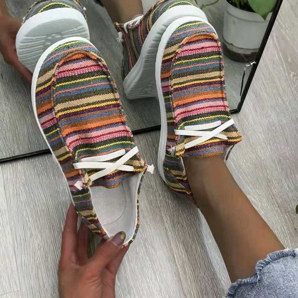 Women's Large Size Canvas Single Shoes
