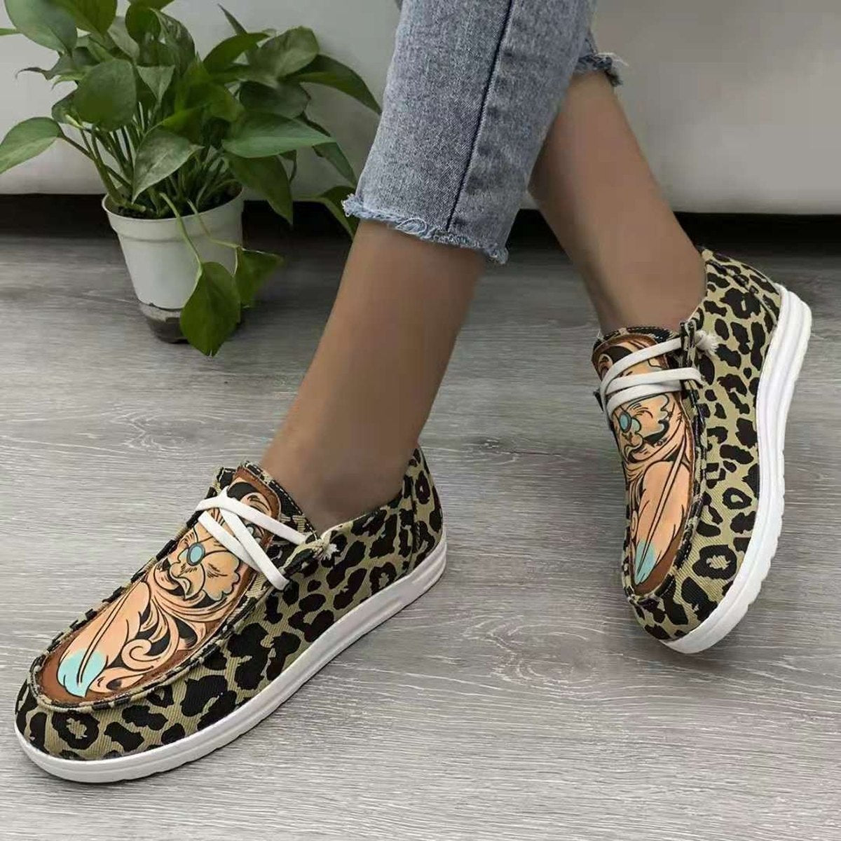 Women's Large Size Canvas Single Shoes