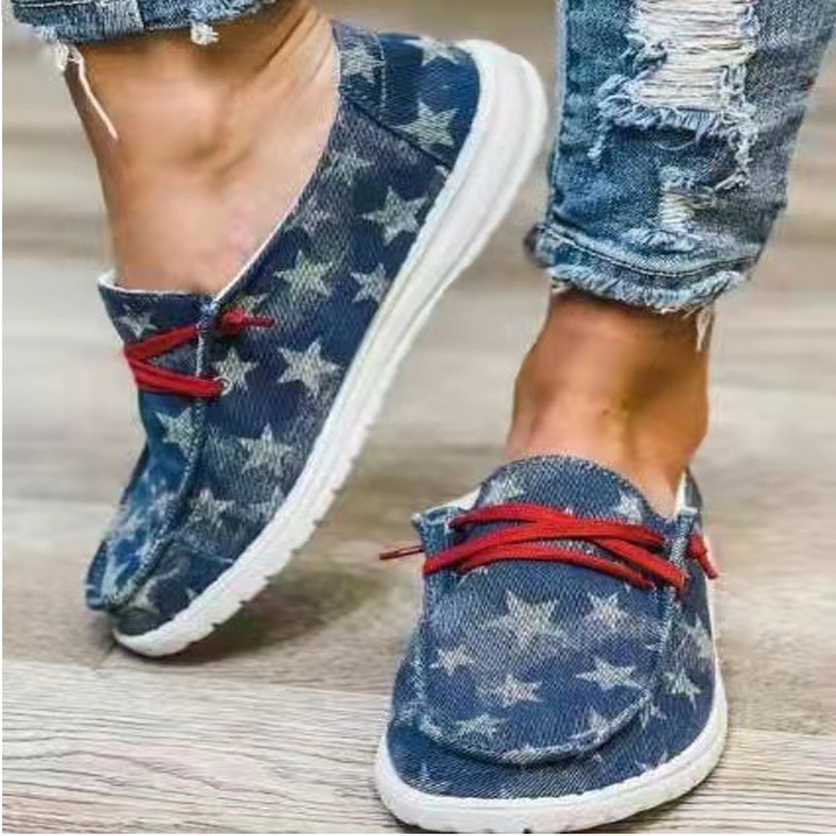 Women's Large Size Canvas Single Shoes