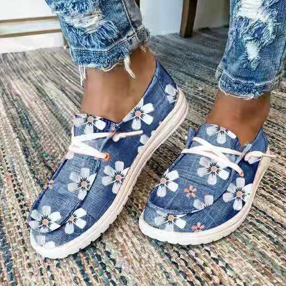 Women's Large Size Canvas Single Shoes