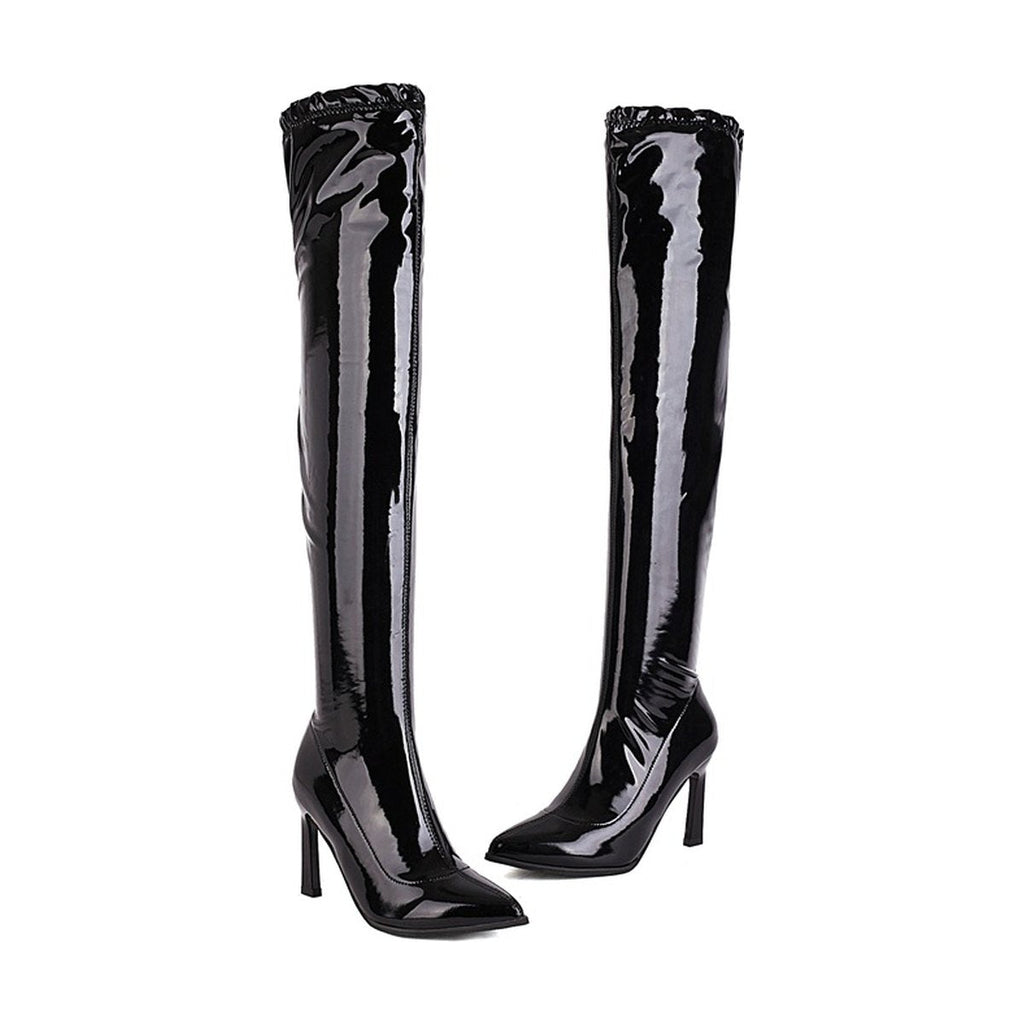 Women's Leg High Heel Over Knee Boots Stretch