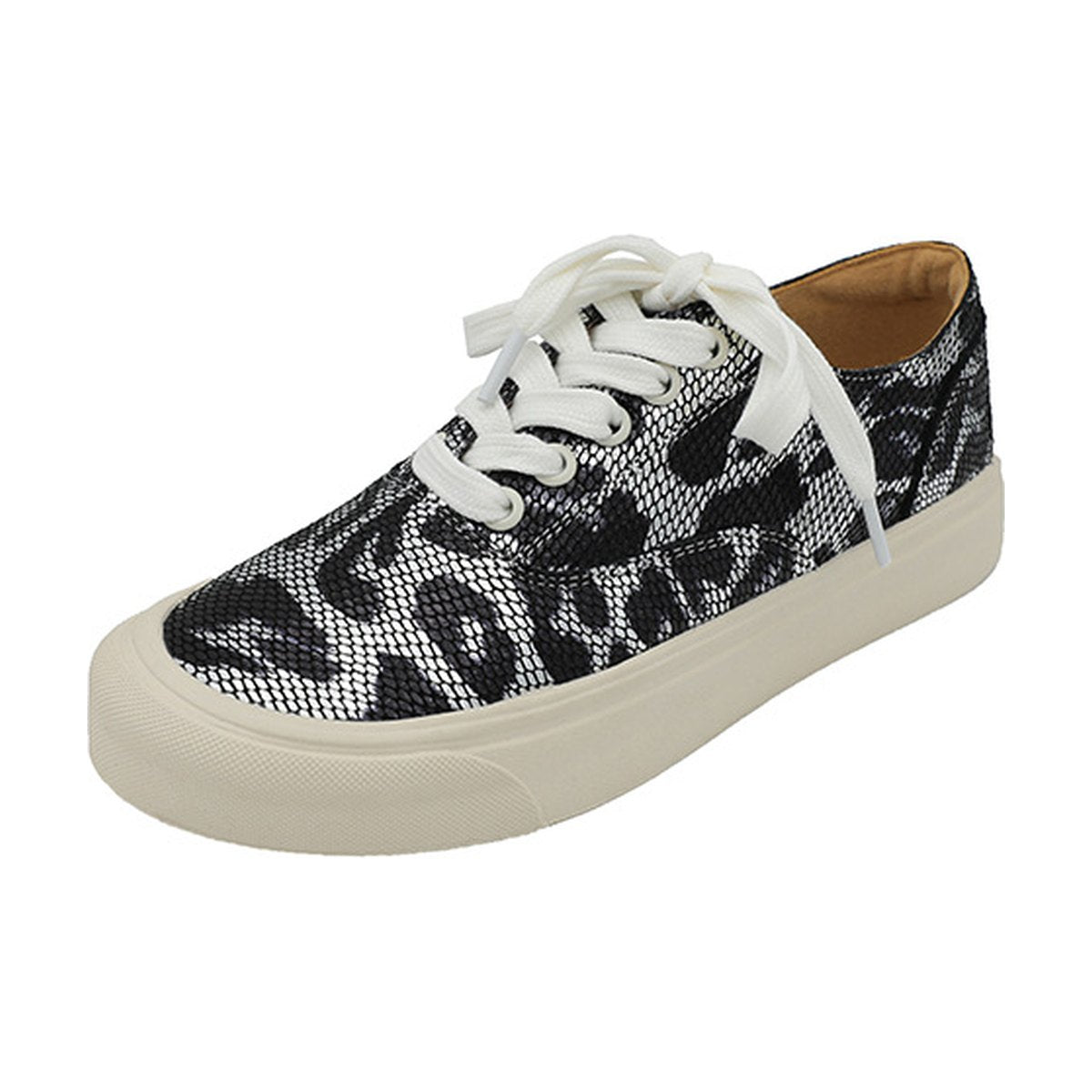 Women's Leopard Canvas Sneakers