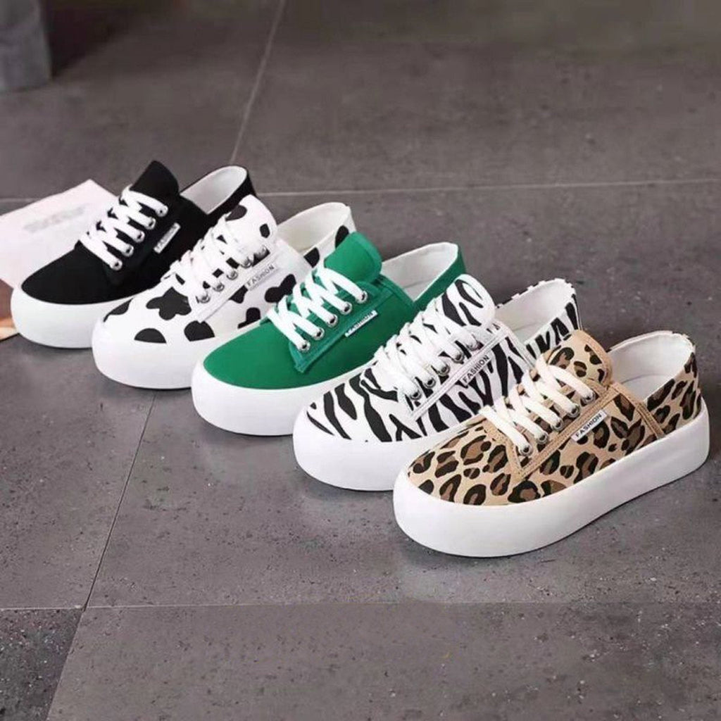 Women's Leopard Platform Sneakers