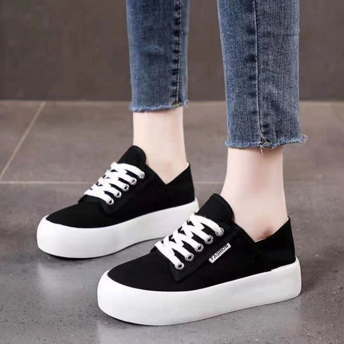 Women's Leopard Platform Sneakers
