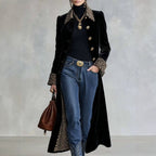 Women's Leopard-print Collar Trench Coat