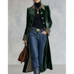 Women's Leopard-print Collar Trench Coat