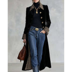 Women's Leopard-print Collar Trench Coat