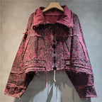 Women's Leopard-print Denim Jacket
