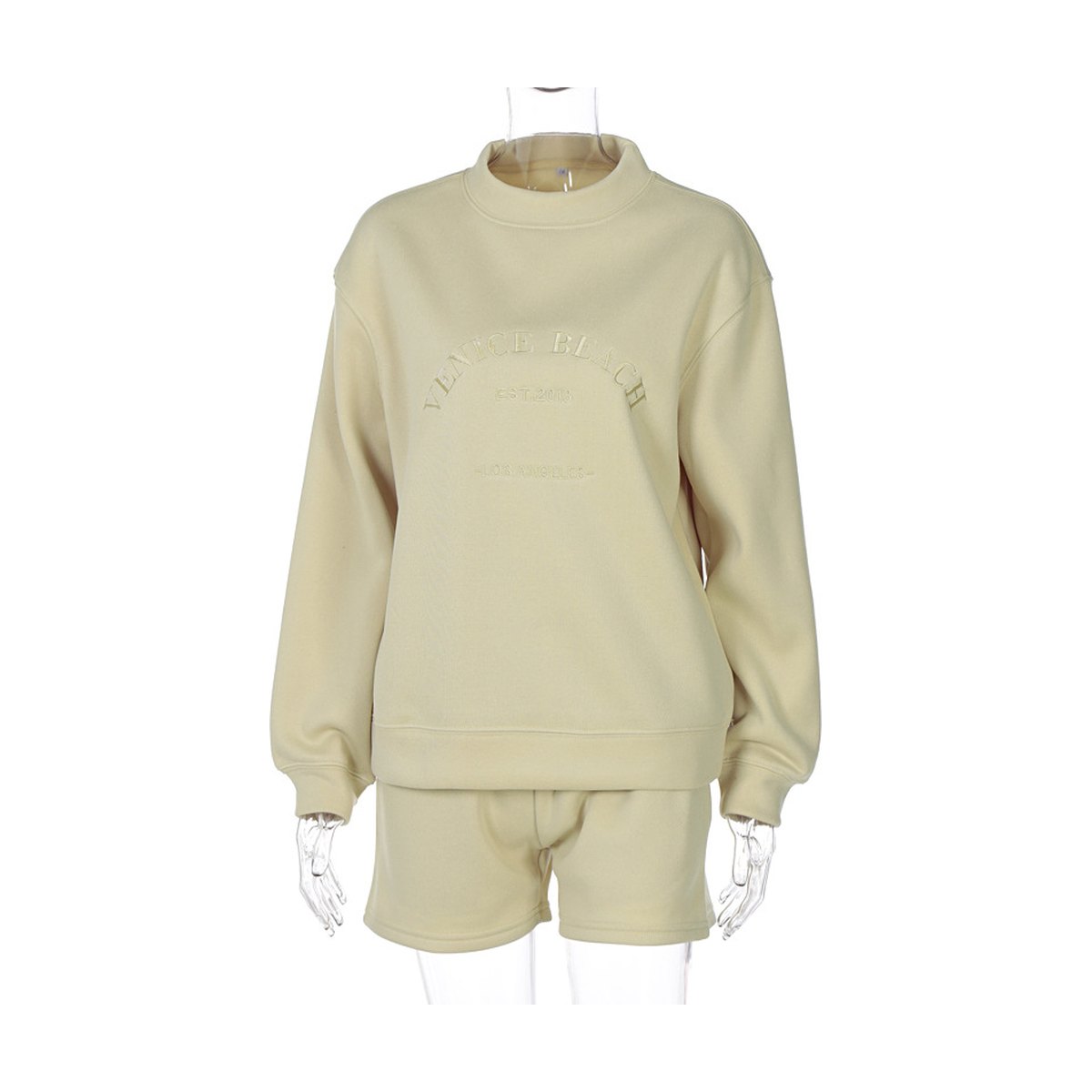 Women's Letter Embroidery Loose Casual Sweatshirt Fleece Pullovers