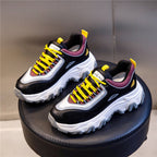 Women's Lightweight Thick-soled Increased Lace-up Casual Sneakers