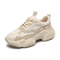 Women's Lightweight Thick-soled Increased Lace-up Casual Sneakers