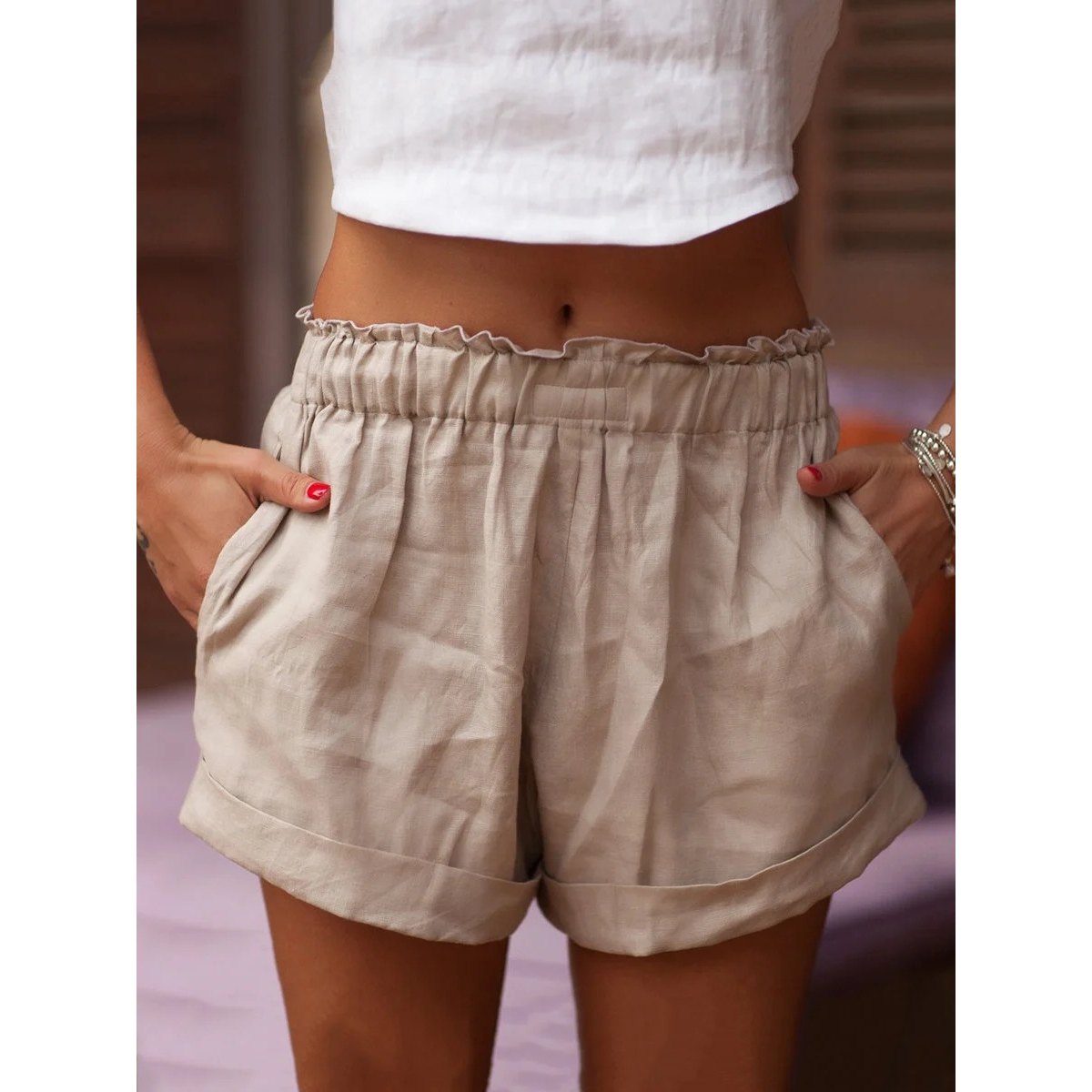 Women's Linen Shorts