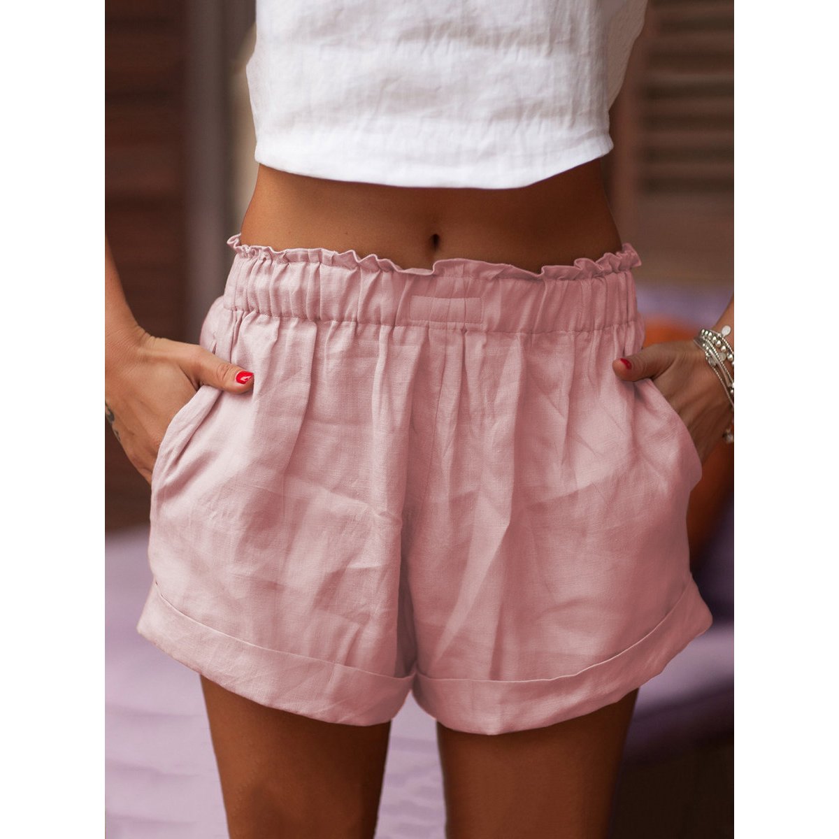 Women's Linen Shorts