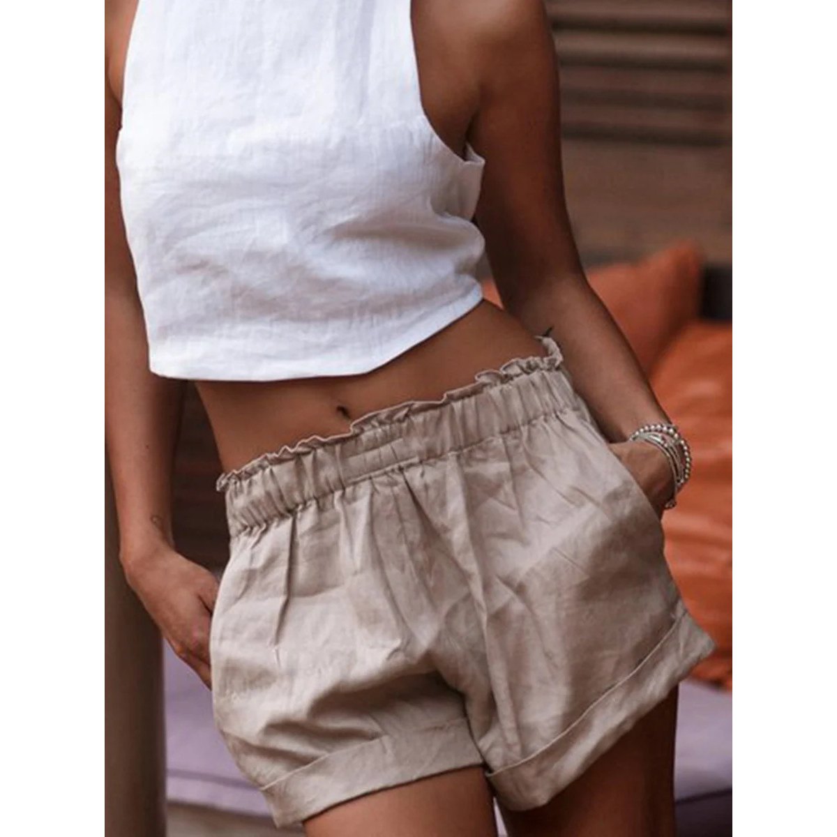 Women's Linen Shorts