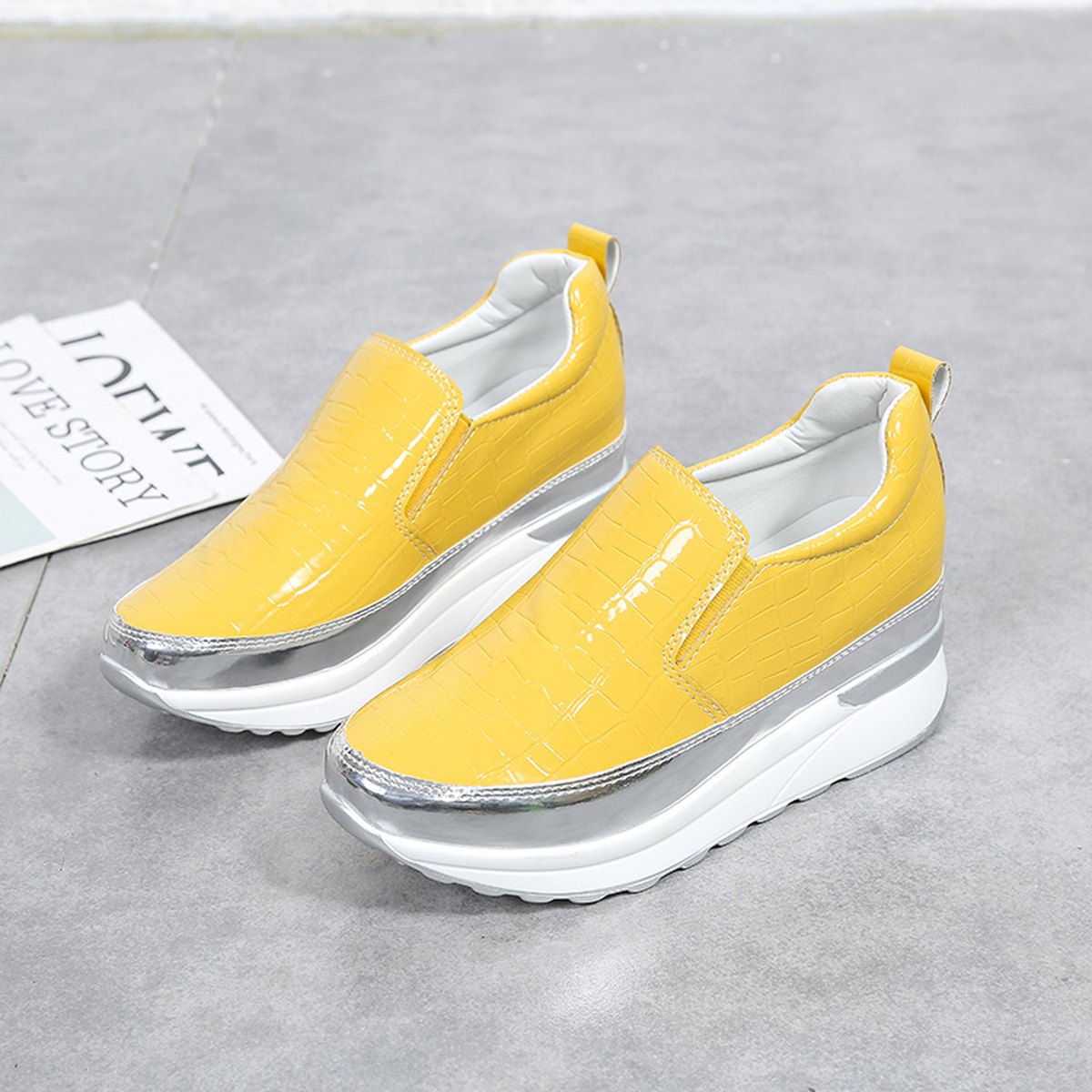 Women's Loafers 40 Platform Lazy Shoes