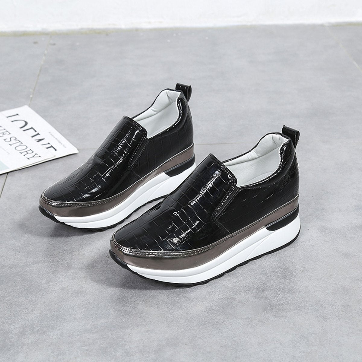 Women's Loafers 40 Platform Lazy Shoes