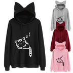 Women's Long Sleeve Sweatshirt Hoodies Casual Crop Top