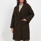 Women's Long Wool Coat Pockets